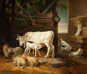 Interiér stáje, 1810
